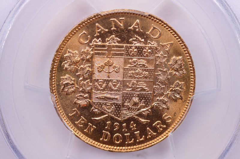 1914 $10 Gold Canada., PCGS Certified., Affordable Collectible Coins. Sale