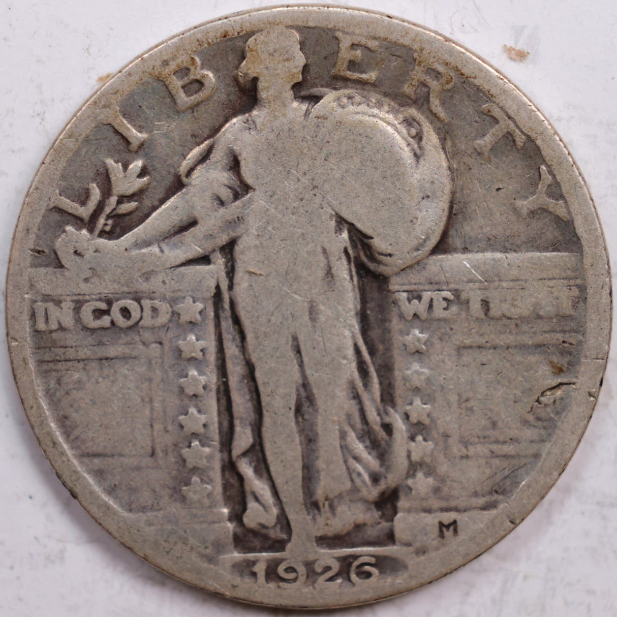 1926 Standing Liberty Quarter, Very Good Circulated Coin, Store #QR0321