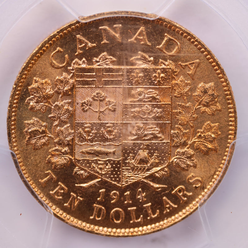 1914 $10 Gold Canada., PCGS Certified., Affordable Collectible Coins. Sale