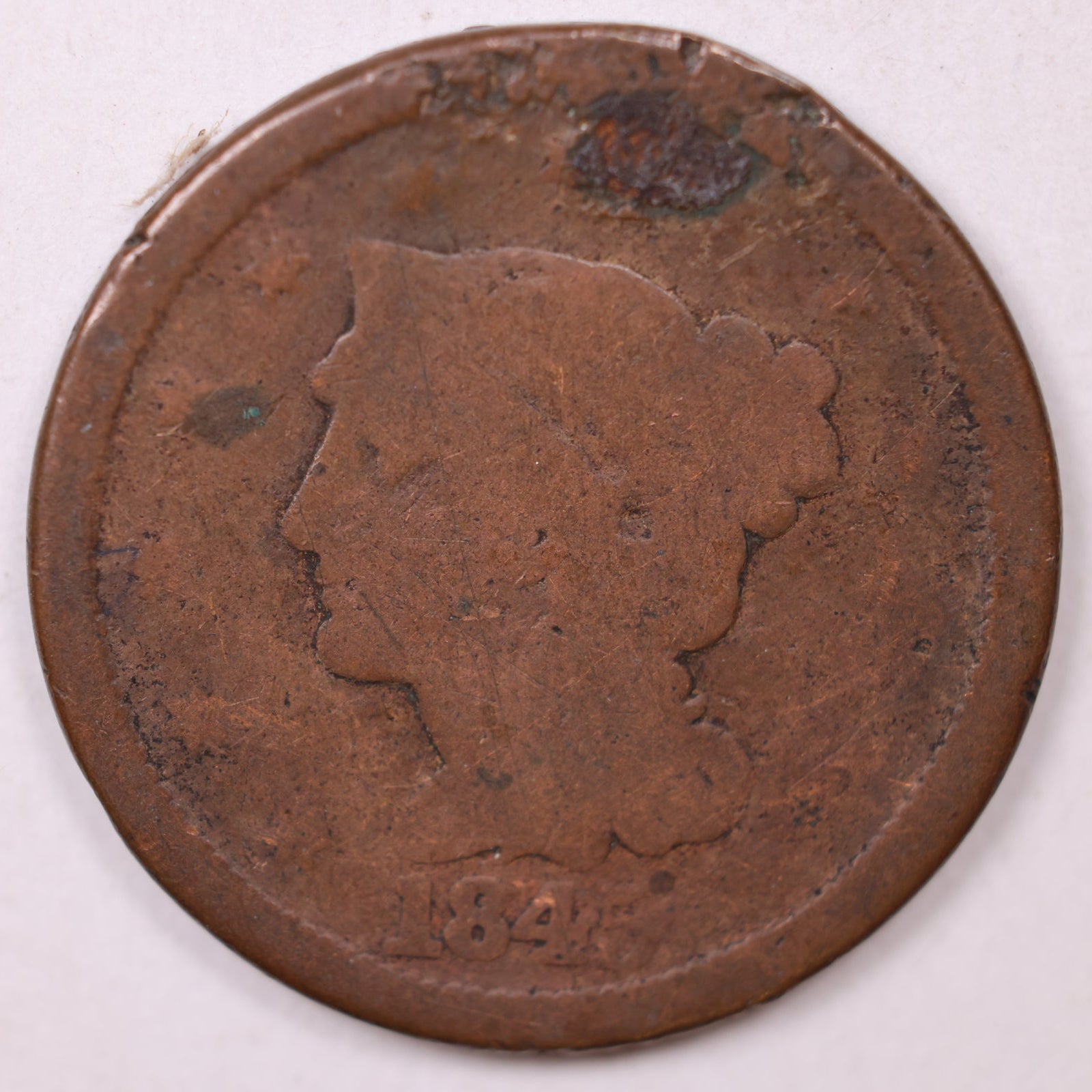 1845 Large Cent, Affordable Circulated Coin, Store #CT1228