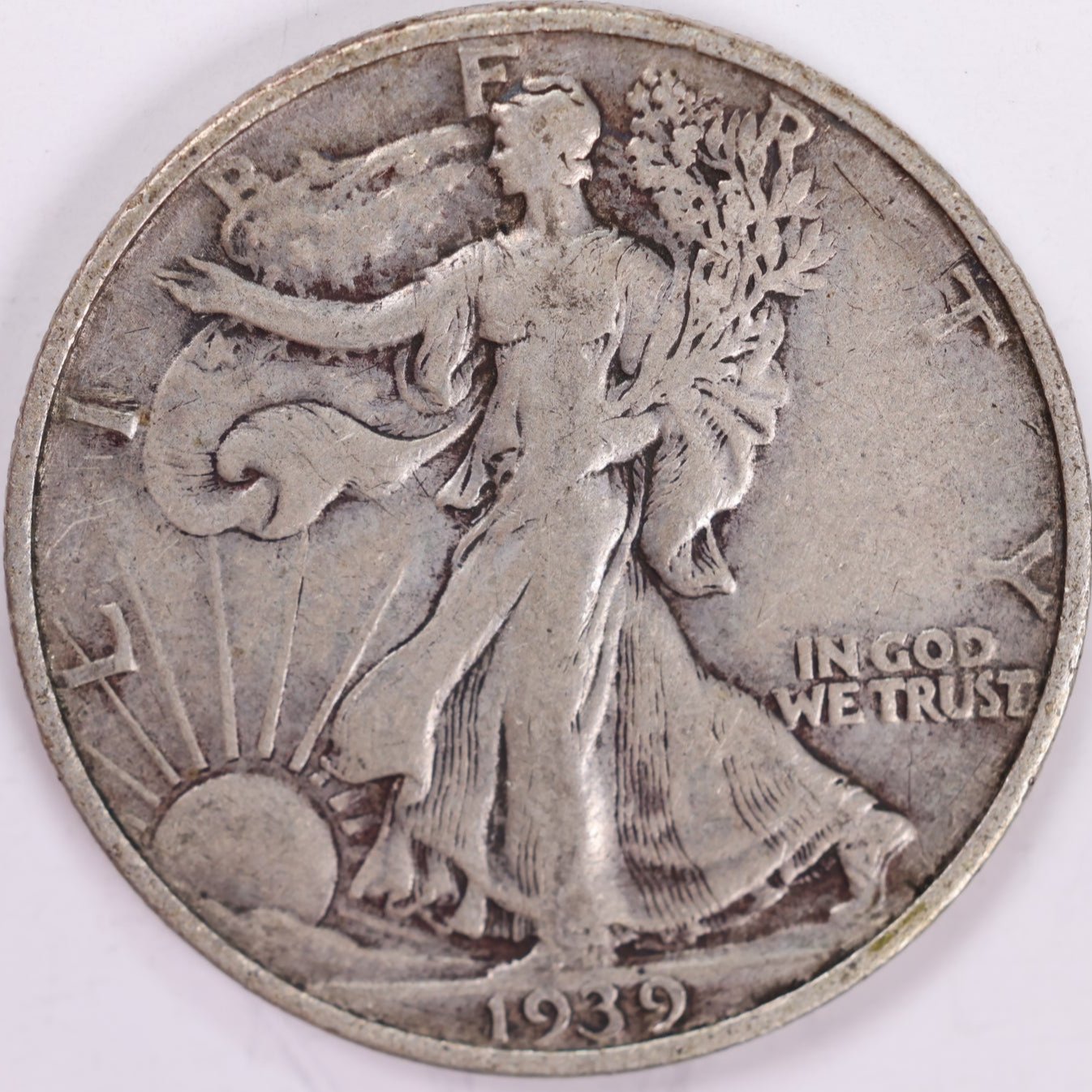 1939-S Walking Liberty Half Dollar, Extra Fine+ Circulated Coin, Store #HR1344