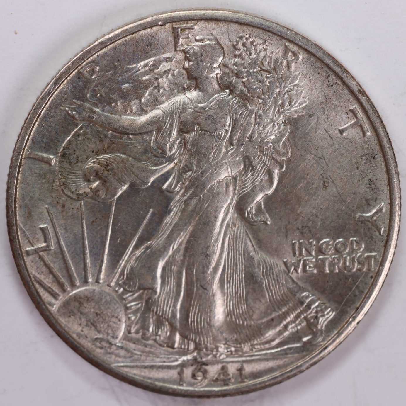 1941-S Walking Liberty Half Dollar, Mint State Uncirculated Coin, Store #HR1151
