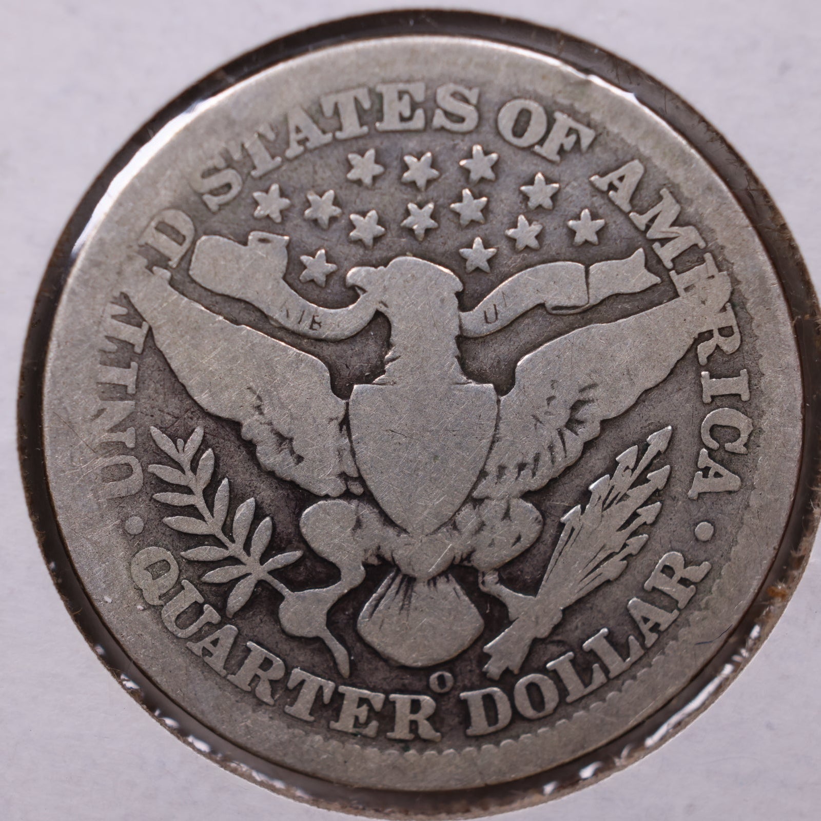 1908 Barber Silver Quarter, Good Circulated Collectible Coin, Store #QR1332