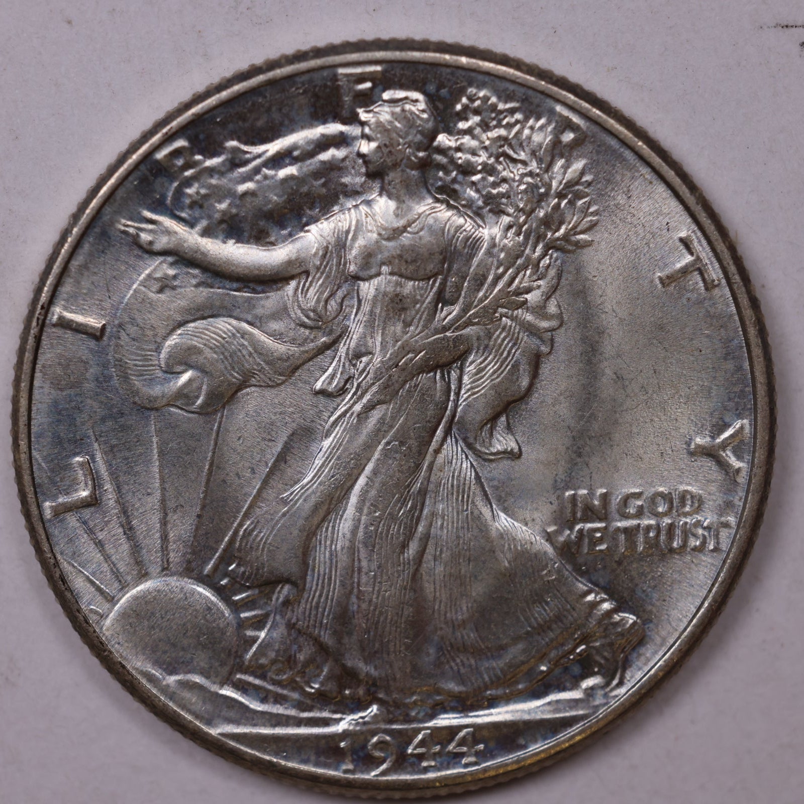 1944 Walking Liberty Half Dollar, Mint State Uncirculated Coin, Store #HR1839
