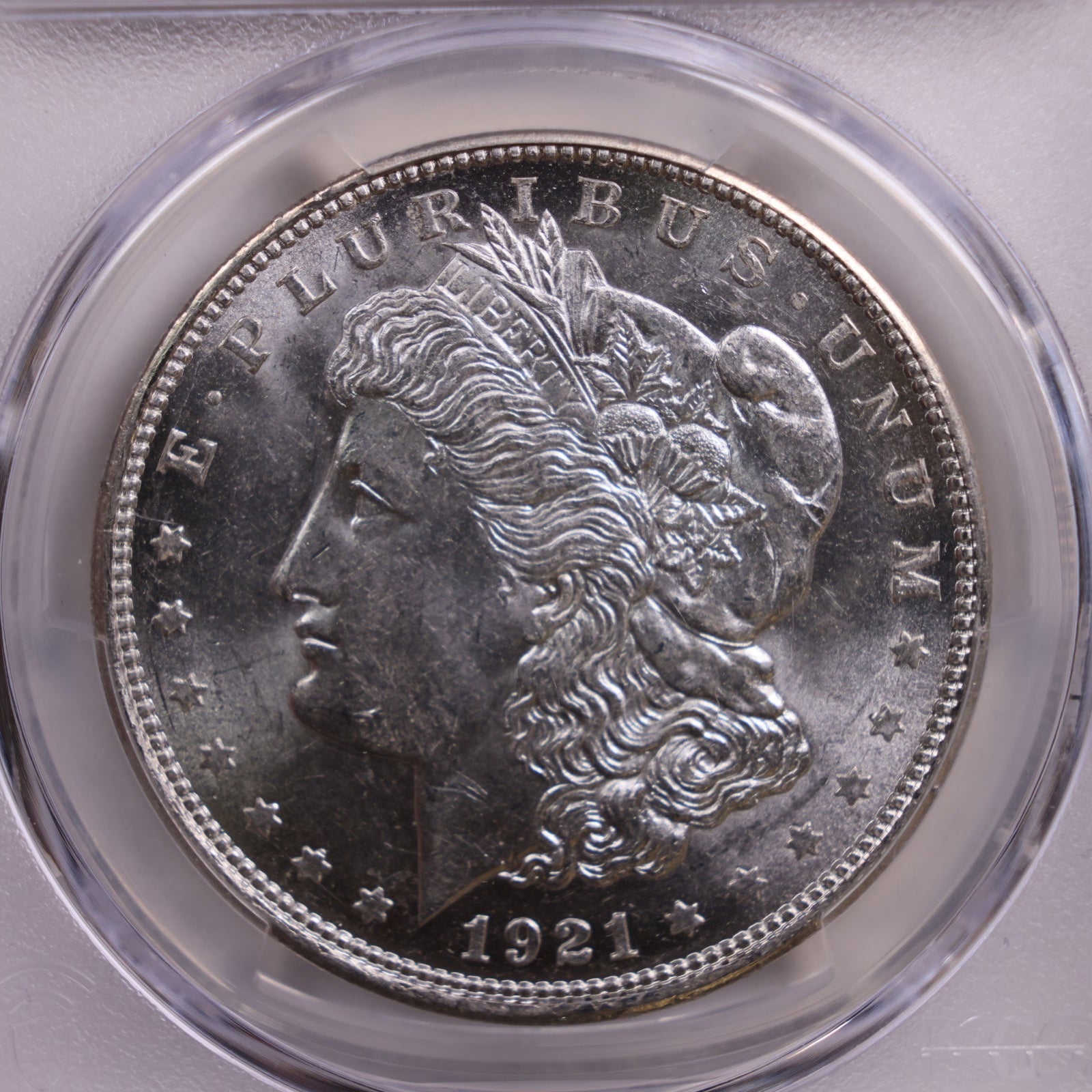 1921-D Morgan Silver Dollar., PCGS MS-63., Uncirculated, Store #GDR0138.