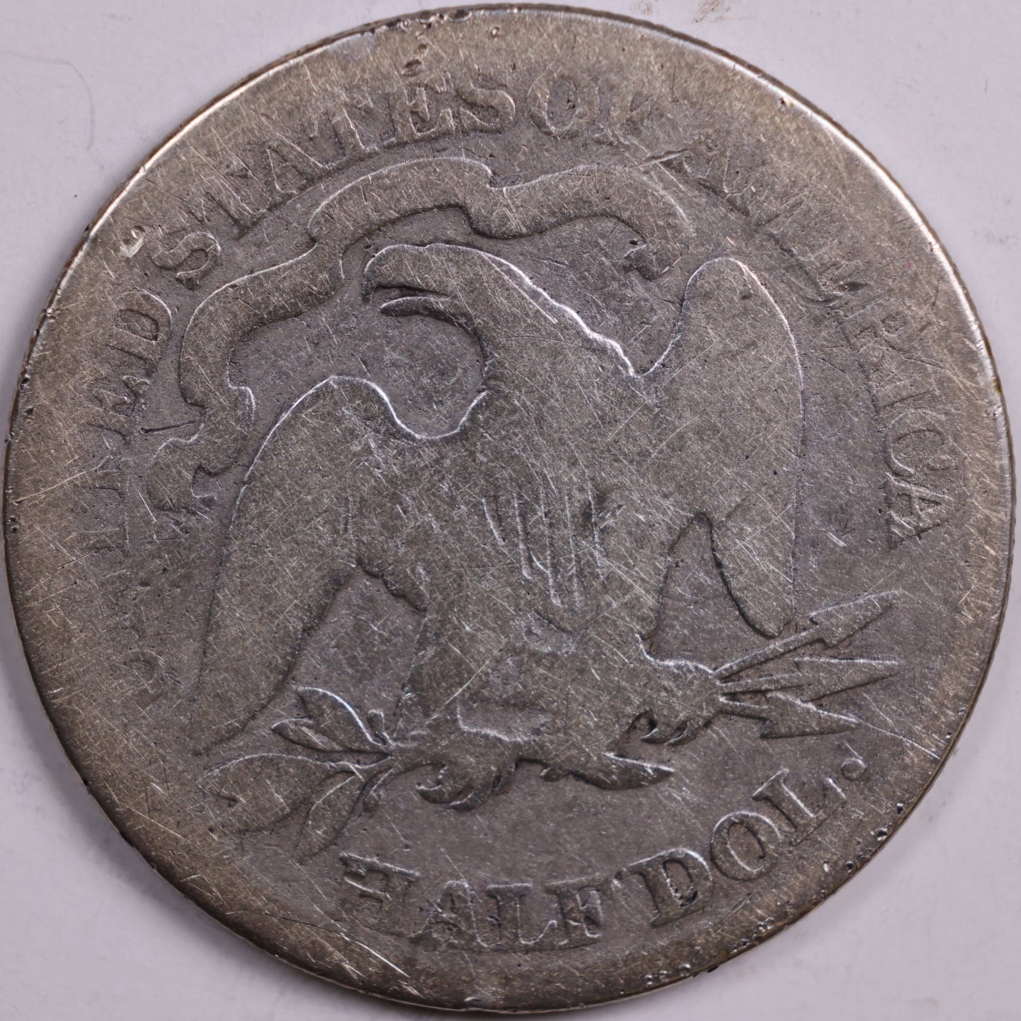 1877 Liberty Seated Half Dollar, Poor Circulated Coin, Store #HR0512
