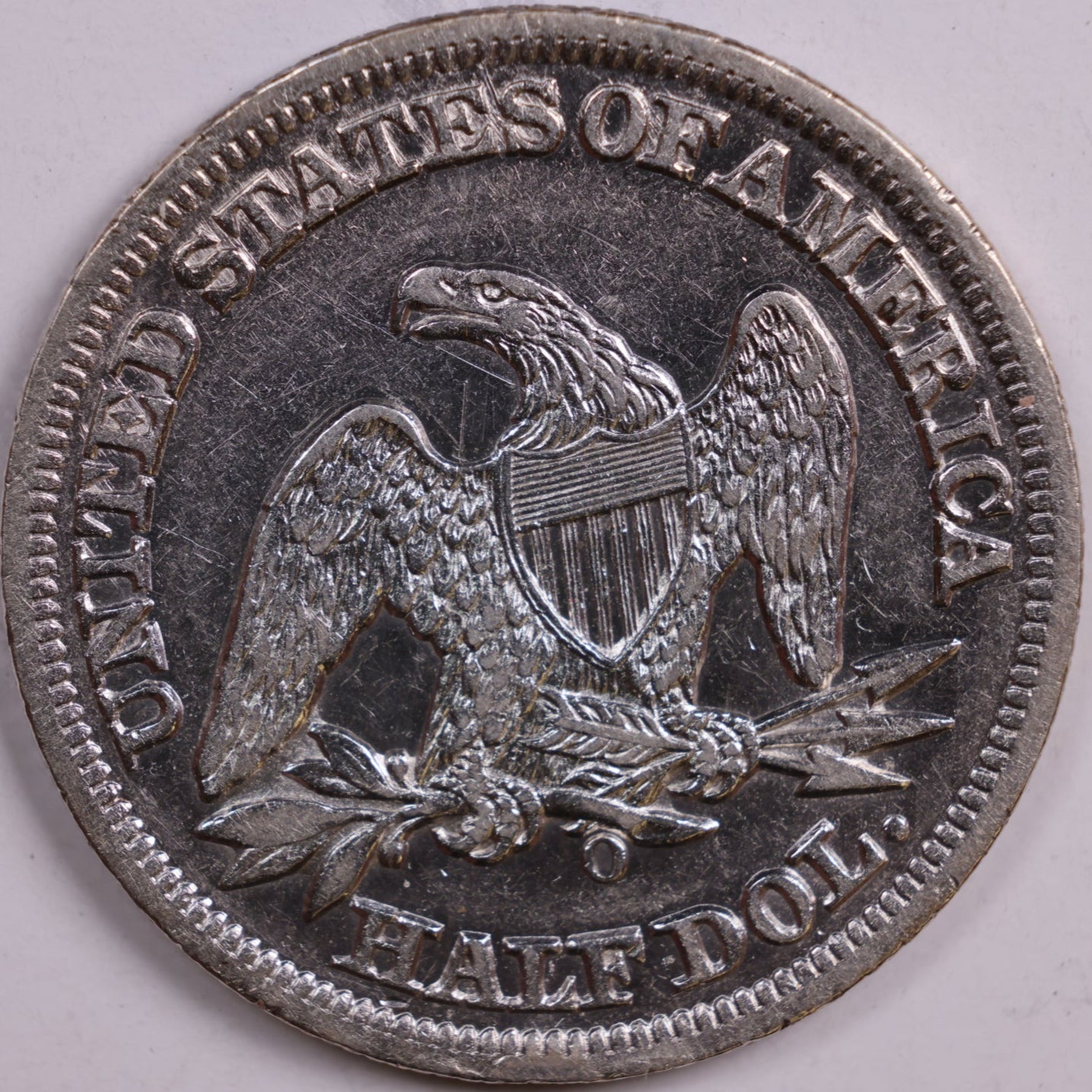 1859-O Liberty Seated Half Dollar, About Uncirculated+ Coin, Store #HR0509