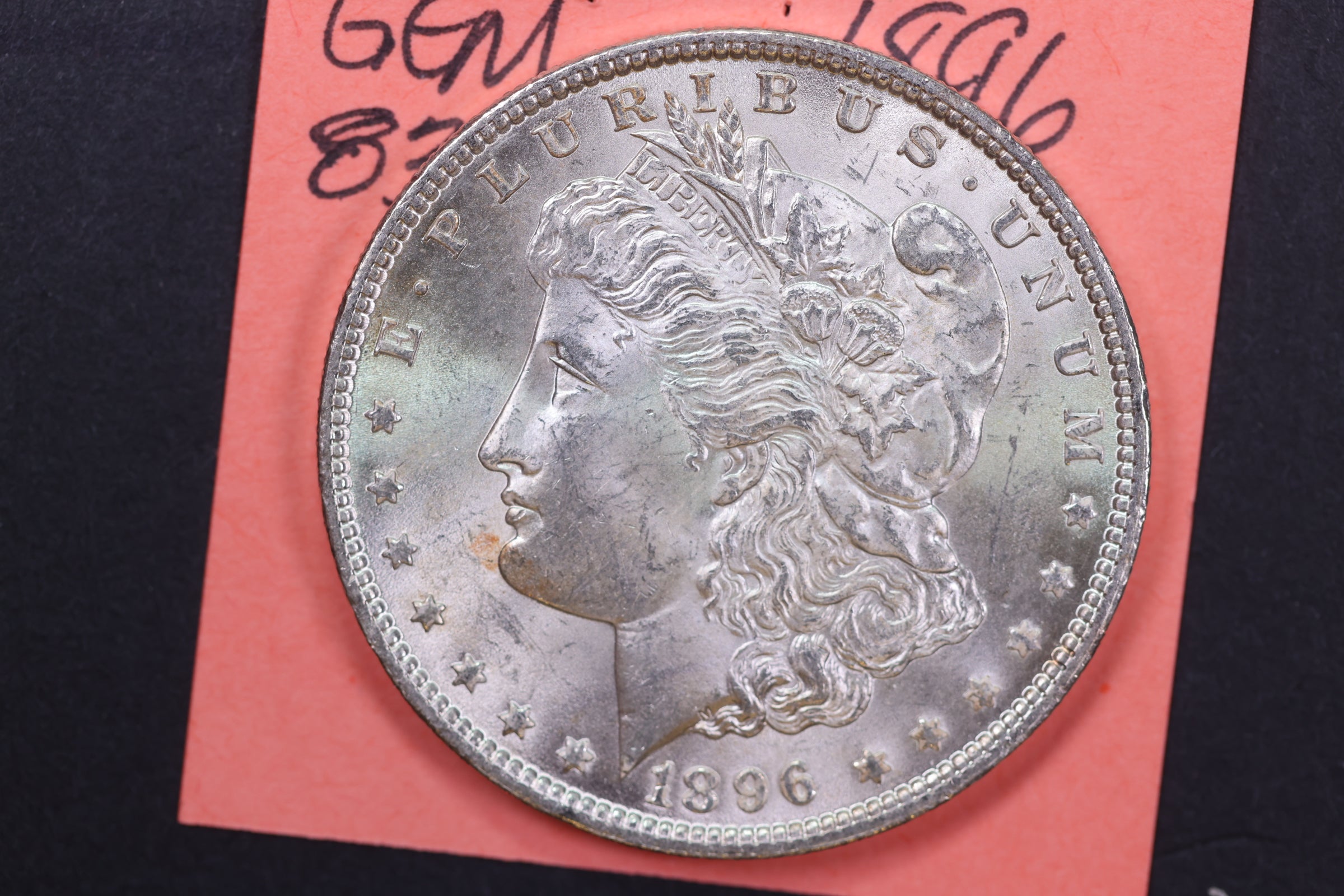 1896 Morgan Silver Dollar, Gem Brilliant Uncirculated Coin. Store #13563
