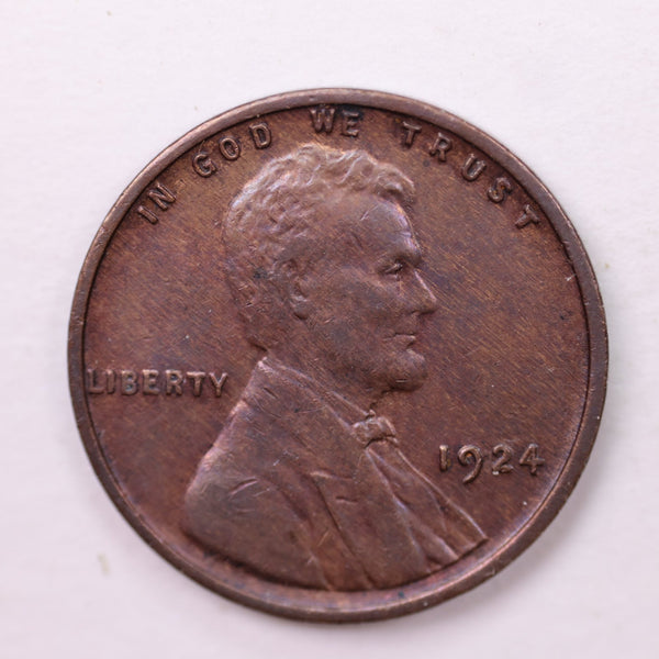 1924 Lincoln Wheat Cents., Extra Fine., Store #18699