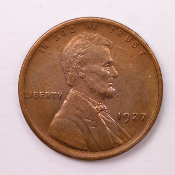 1927 Lincoln Wheat Cents., Extra Fine., Store #18709
