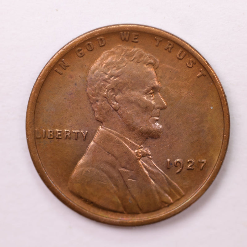1927 Lincoln Wheat Cents., Extra Fine., Store