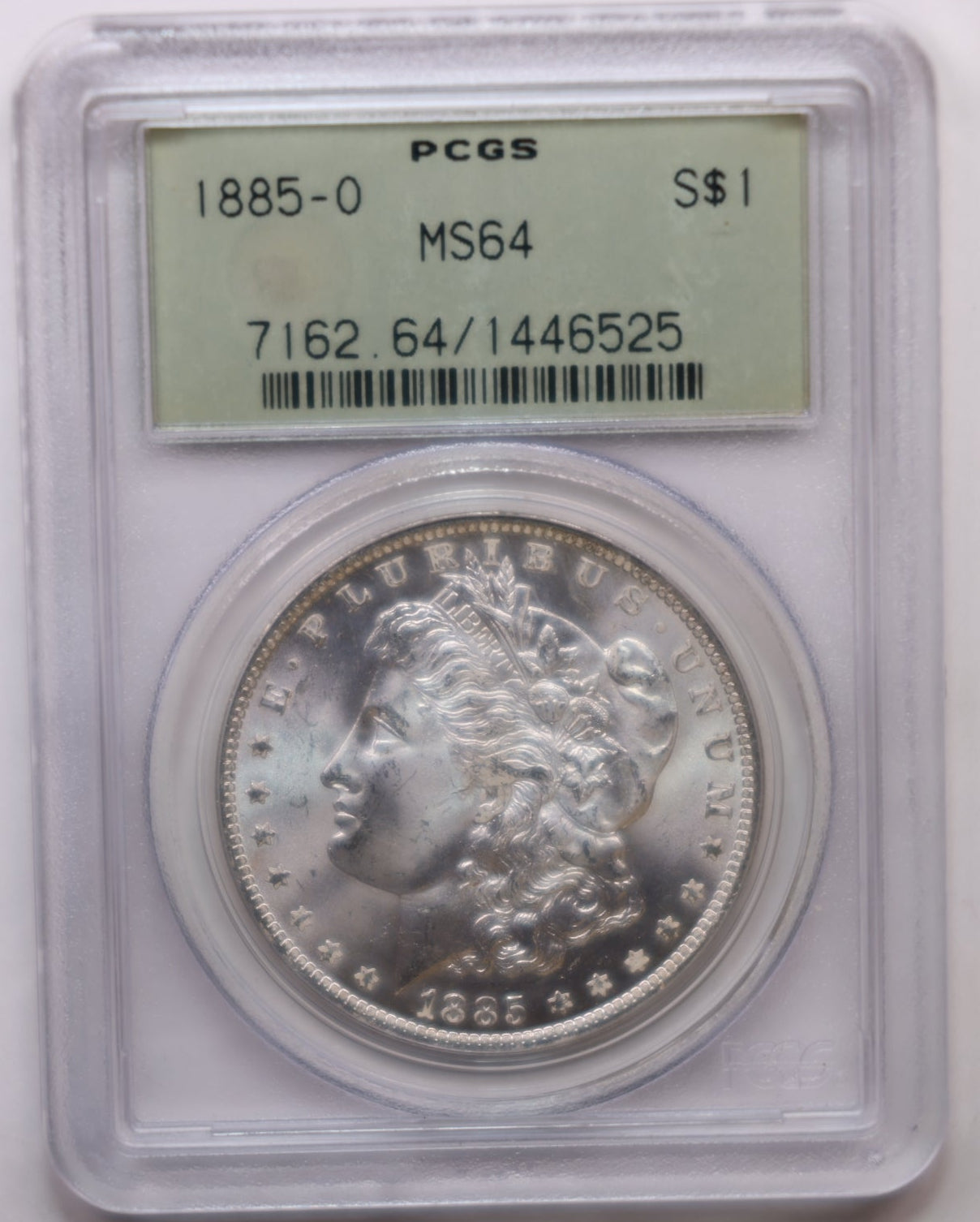 1885-O Morgan Silver Dollar, PCGS Certified and Graded MS-64, Store SALE #GDR0348.