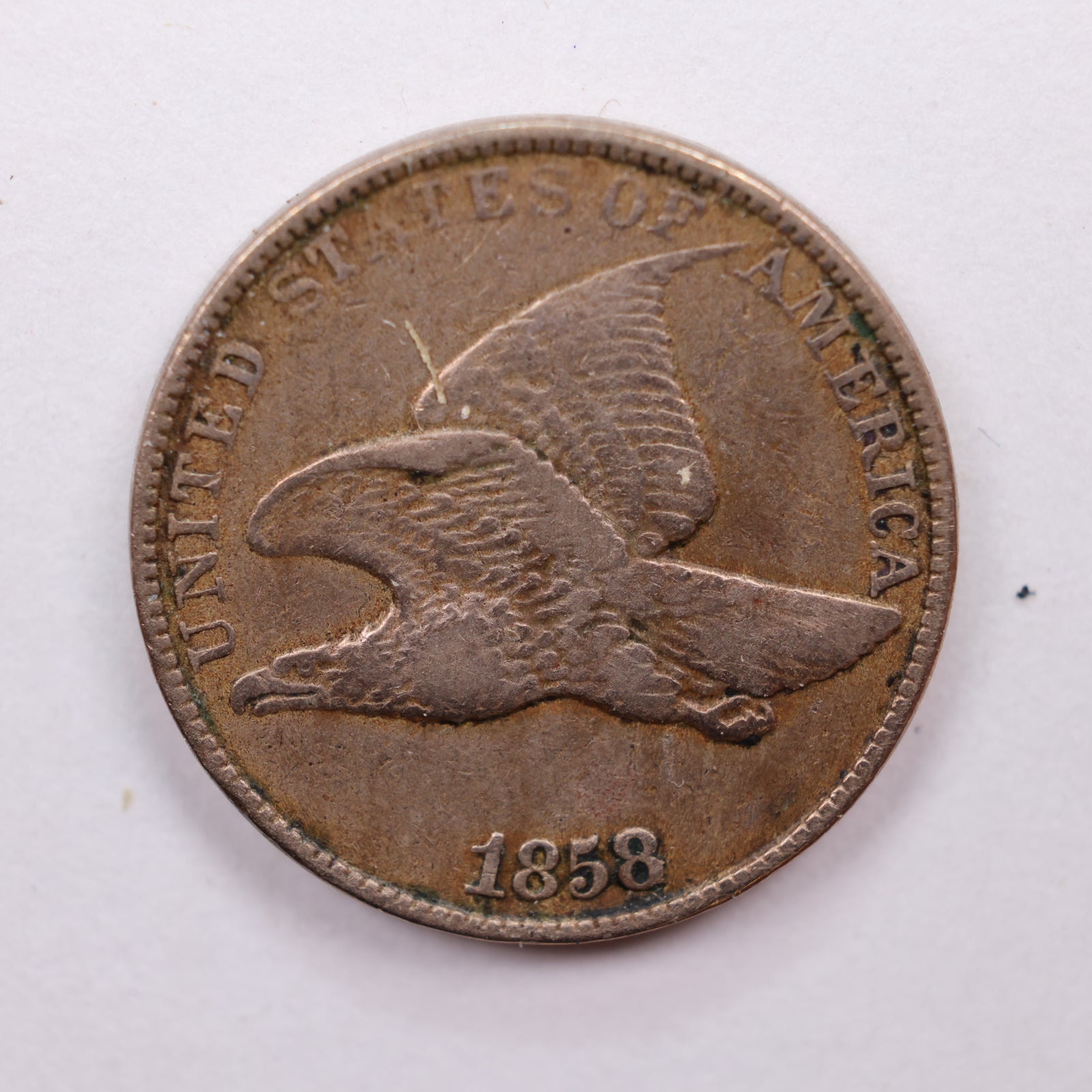 1858 Flying Eagle Cent, Very Fine, Affordable Circulated Coin, Store #CT1185.