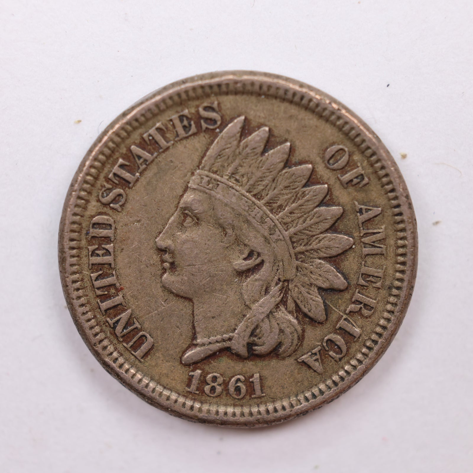 1861 Indian Head Cent, Very Fine Plus Circulated, Affordable Coin, Store #CT1188.