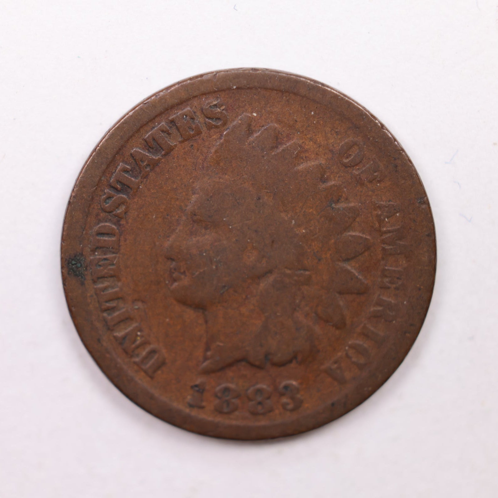 1883 Indian Head Cent, Very Good Plus Circulated, Affordable Coin, Store #CT1206.
