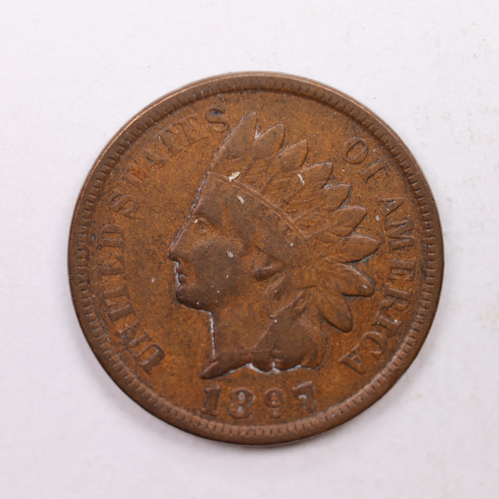 1897 Indian Head Cent, Extra Fine Circulated, Affordable Coin, Store #CT1216.