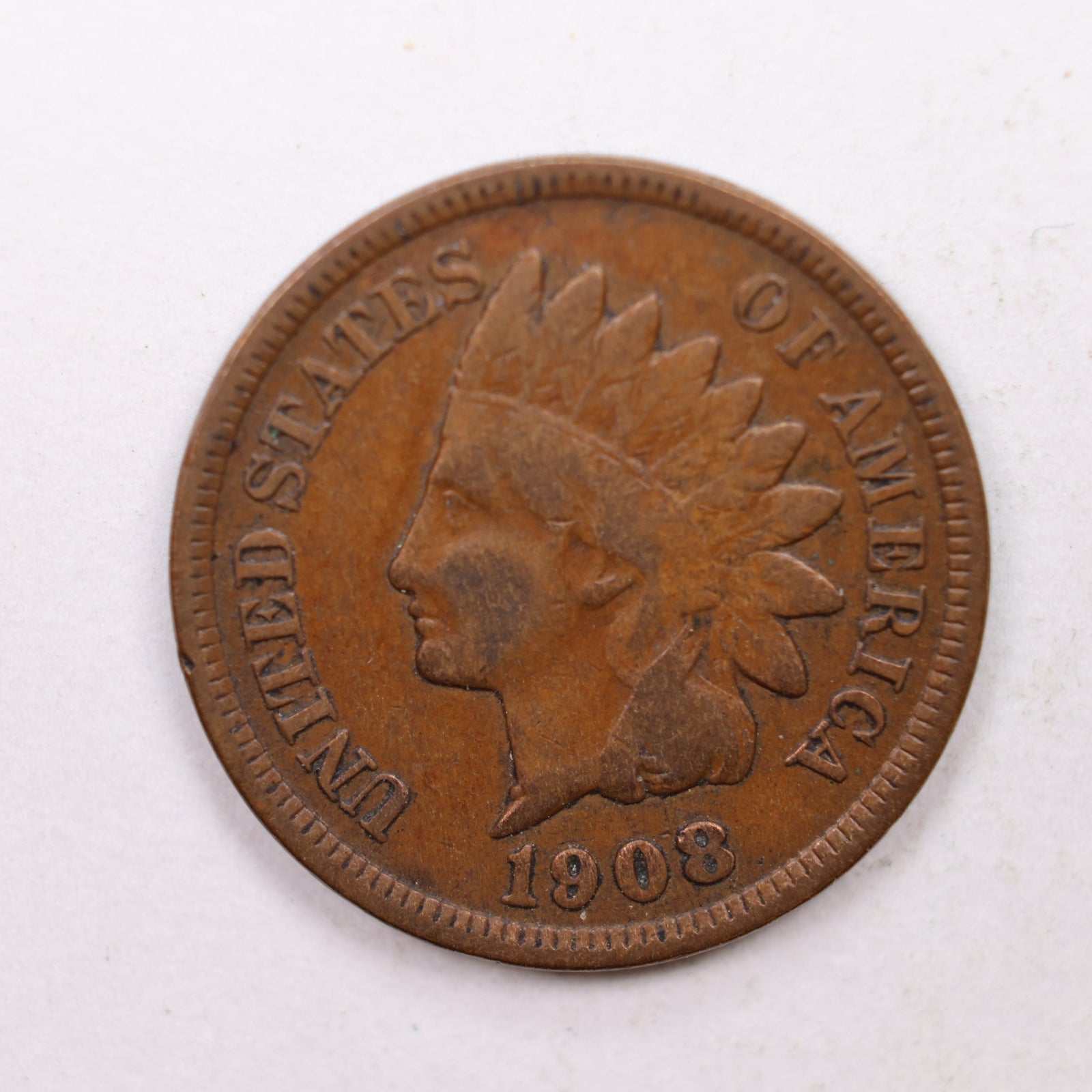1908 Indian Head Cent, Very Fine Circulated, Affordable Coin, Store #CT1217.