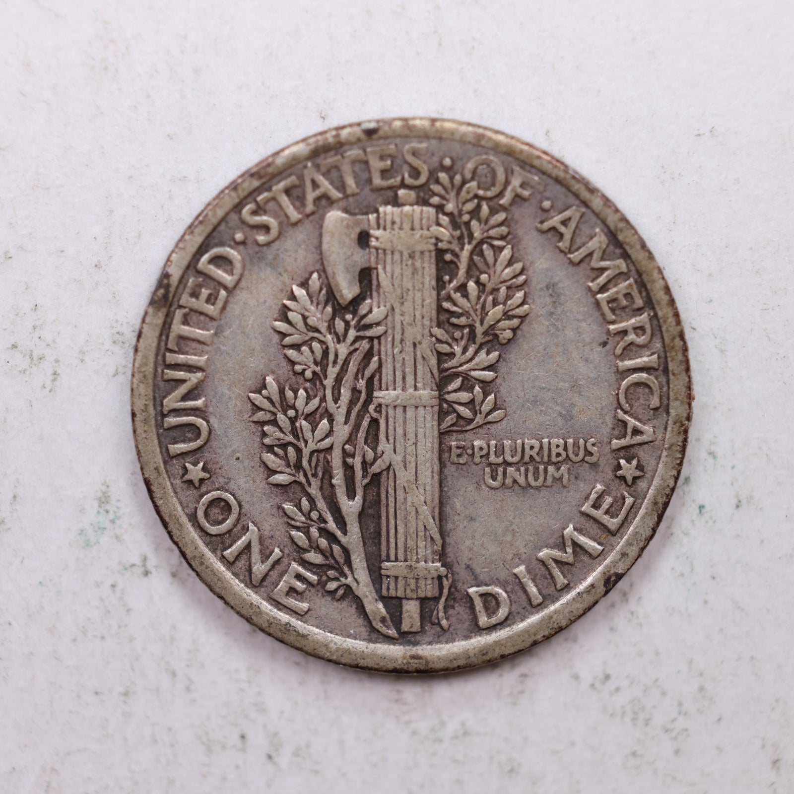 1916 Mercury Silver Dime, Very Fine Circulated Coin. Store Sale #DE0881.