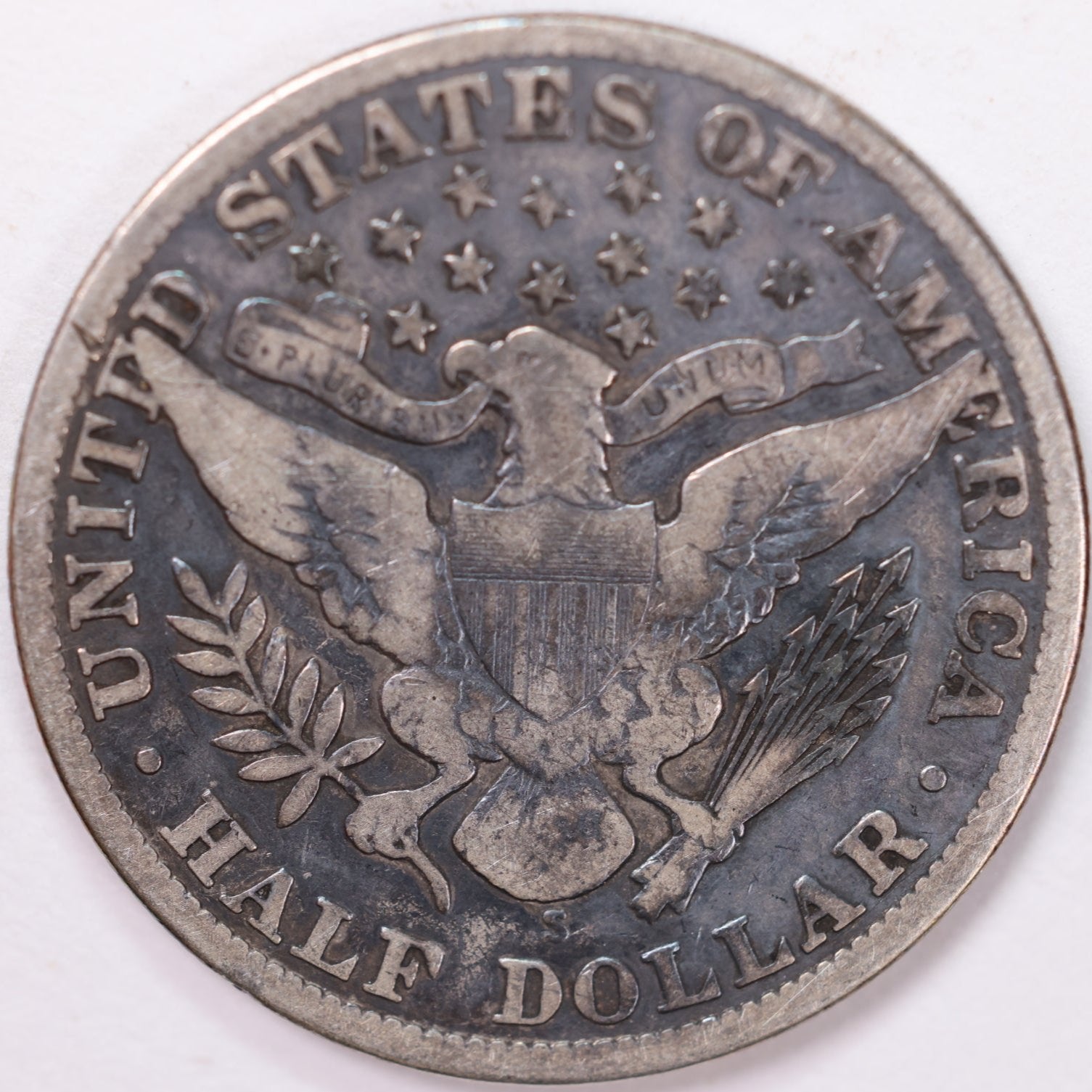 1913-S Barber Half Dollar, Fine Circulated Coin, Store #H913S03