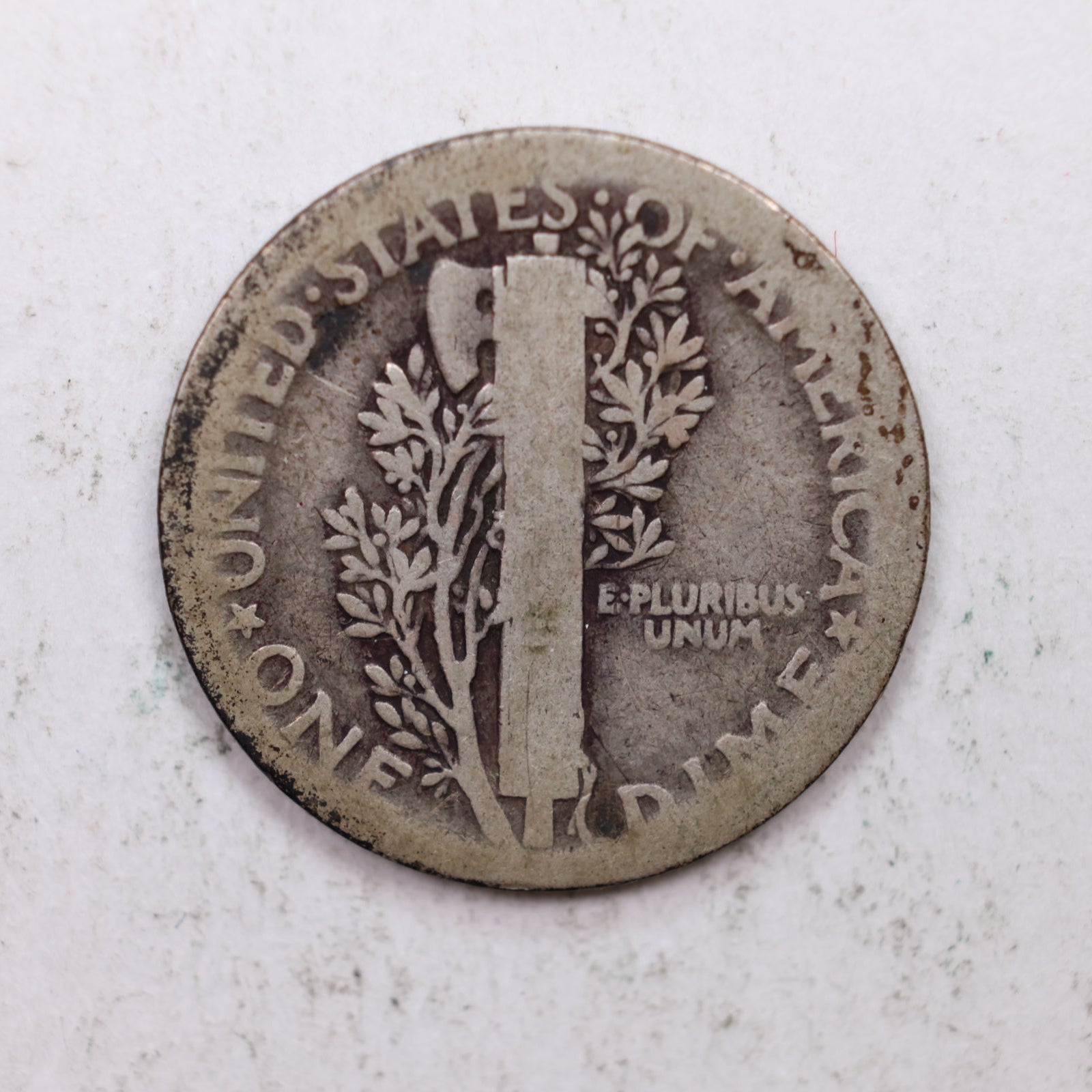 1921 Mercury Silver Dime, Good Circulated Coin. Store Sale #DE0905.