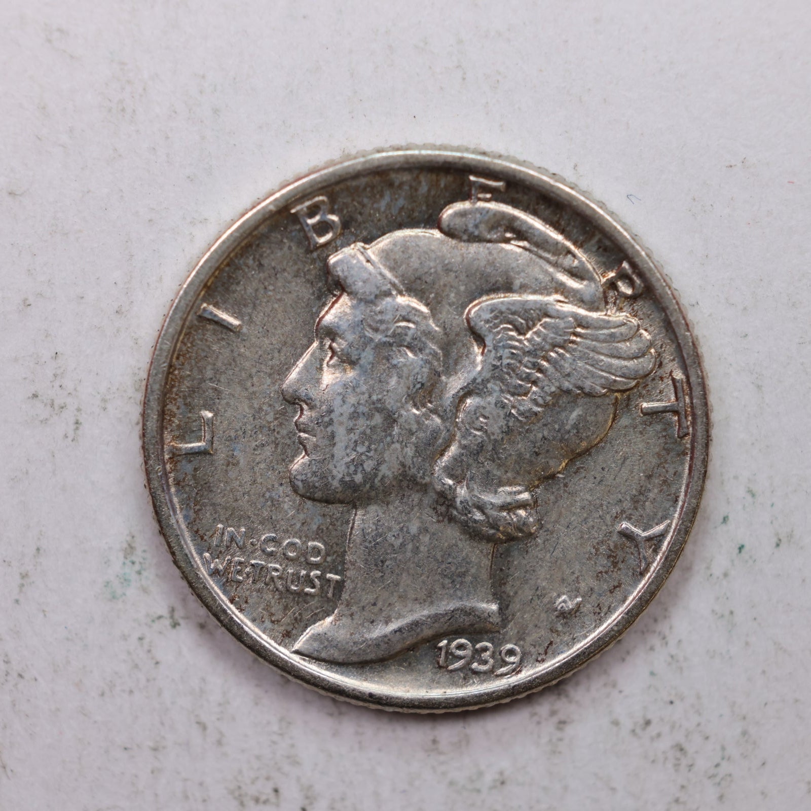 1939 Mercury Silver Dime, Mint State Uncirculated Coin. Store Sale #DE0911.