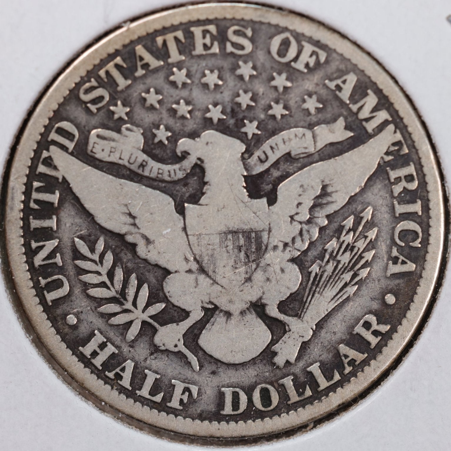 1915 Barber Half Dollar, Very Good Circulated Coin, Store #HR1022