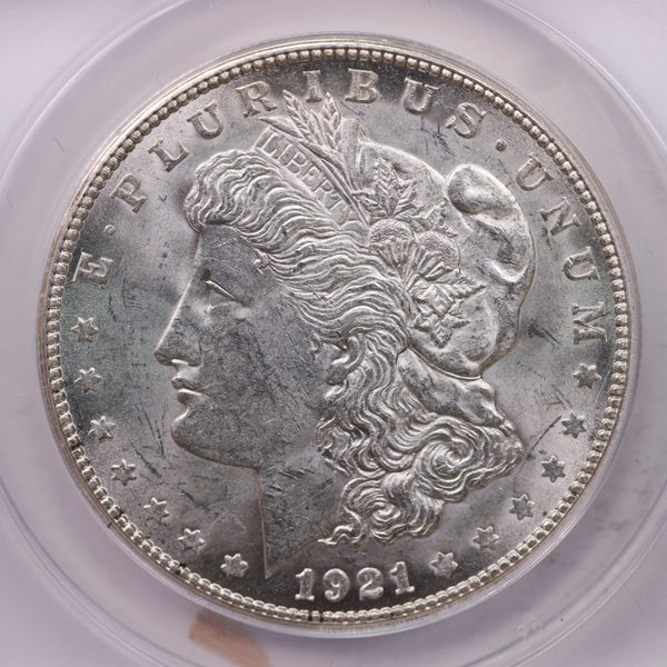 1921-S Morgan Silver Dollar., ANACS MS62., Affordable Collectible Coin Store Sale #18218