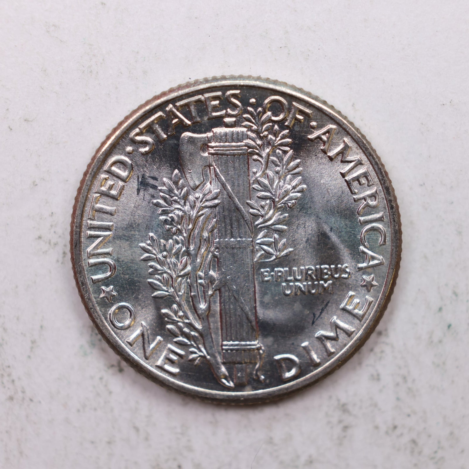 1945 Mercury Silver Dime, Mint State Uncirculated Coin. Store Sale #DE0920.