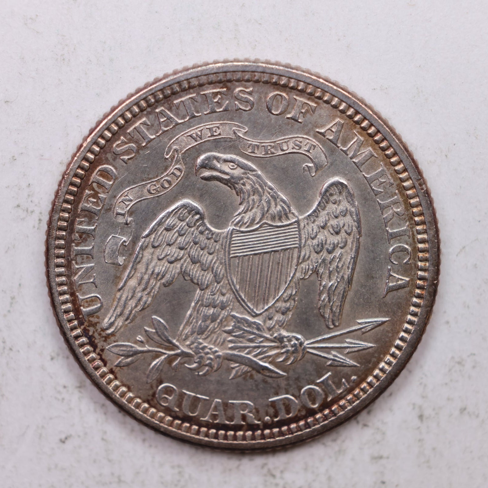 1870 Seated Liberty Quarter, Nice Uncirculated Collectible Coin, Store #QR1277.