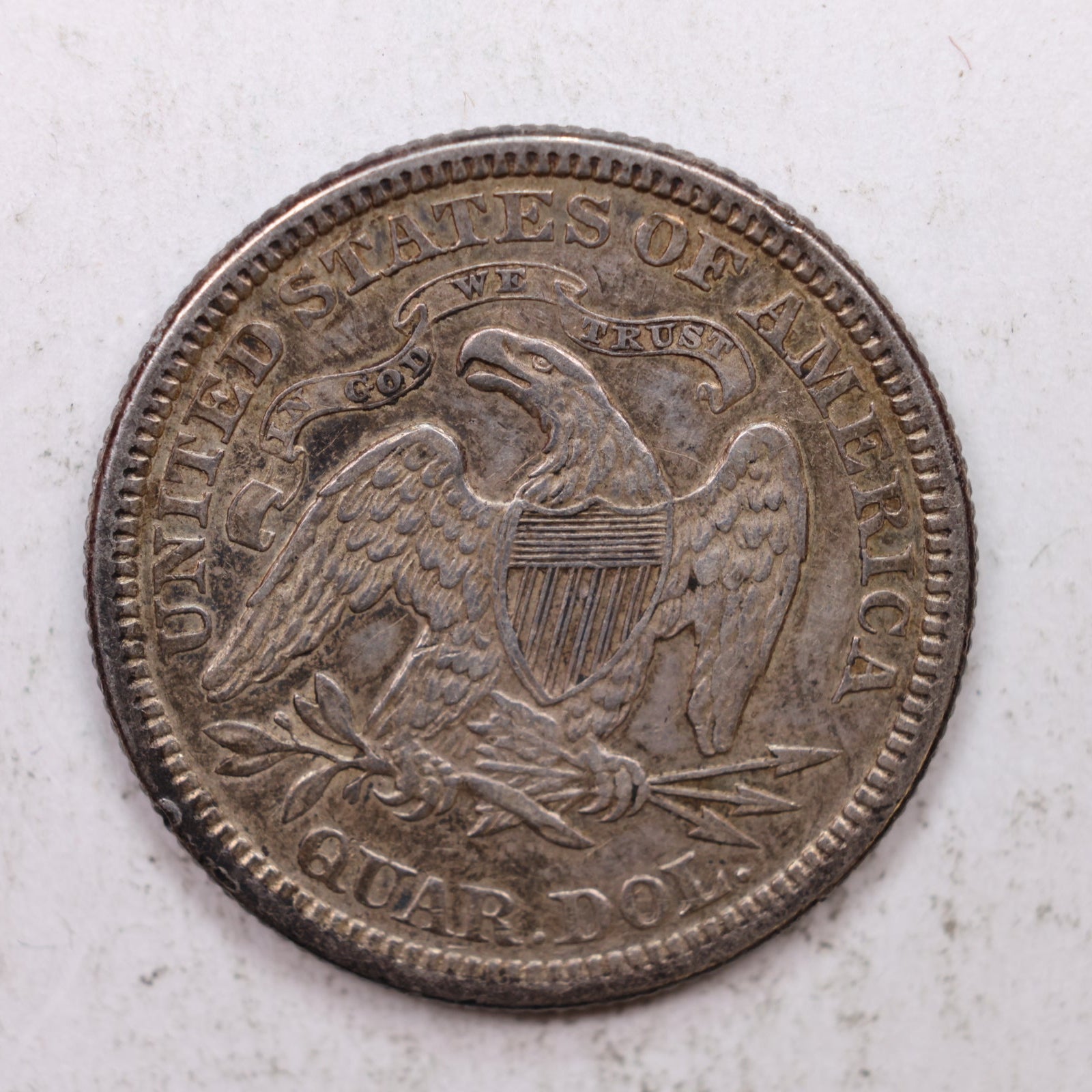 1875 Seated Liberty Quarter, Extra Fine Plus Circulated Collectible Coin, Store #QR1284.