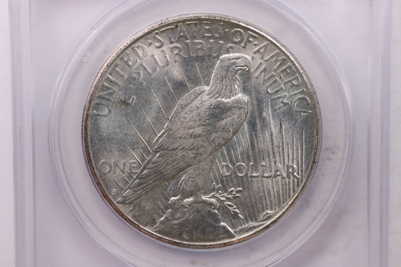 1922-S Peace Silver Dollar., ANACS MS61., Affordable Collectible Coin Store Sale