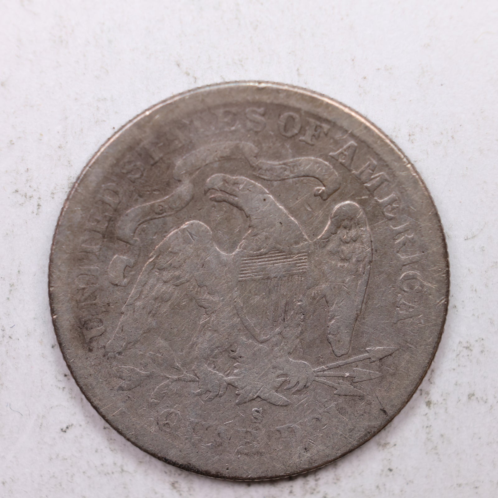 1878-S Seated Liberty Quarter, Fine Circulated Collectible Coin, Store #QR1287.