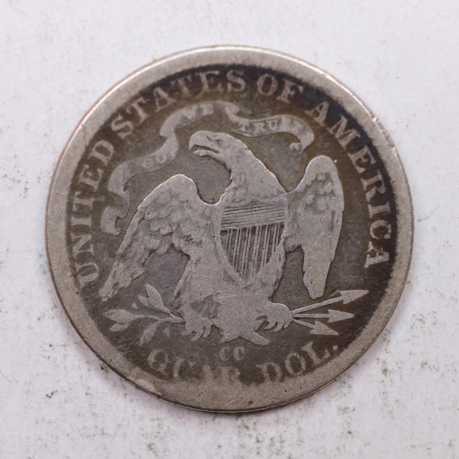 1878-CC Seated Liberty Quarter, Fine Circulated Collectible Coin, Store #QR1288.