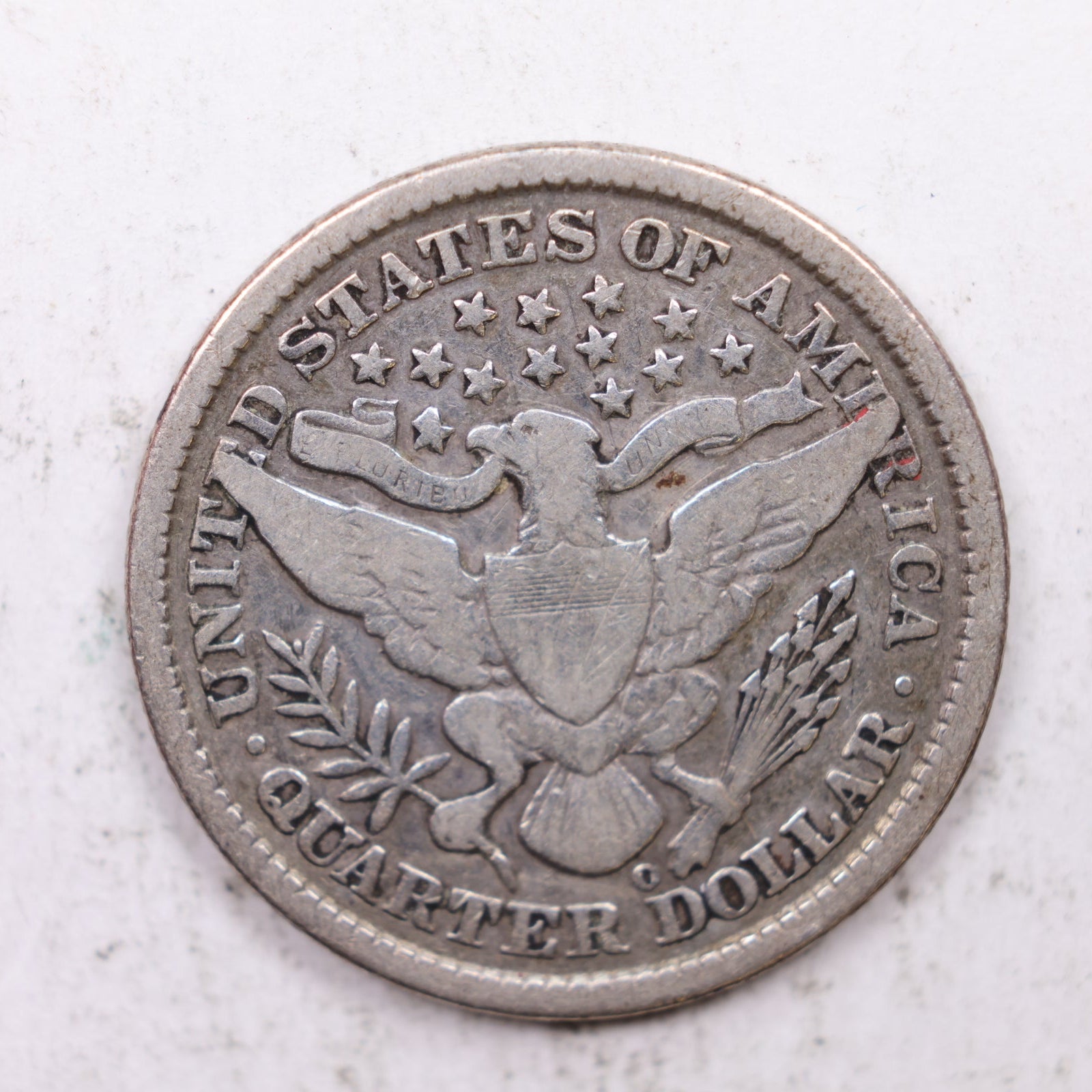 1893-O Barber Silver Quarter, Fine Circulated Collectible Coin, Store #QR1198.