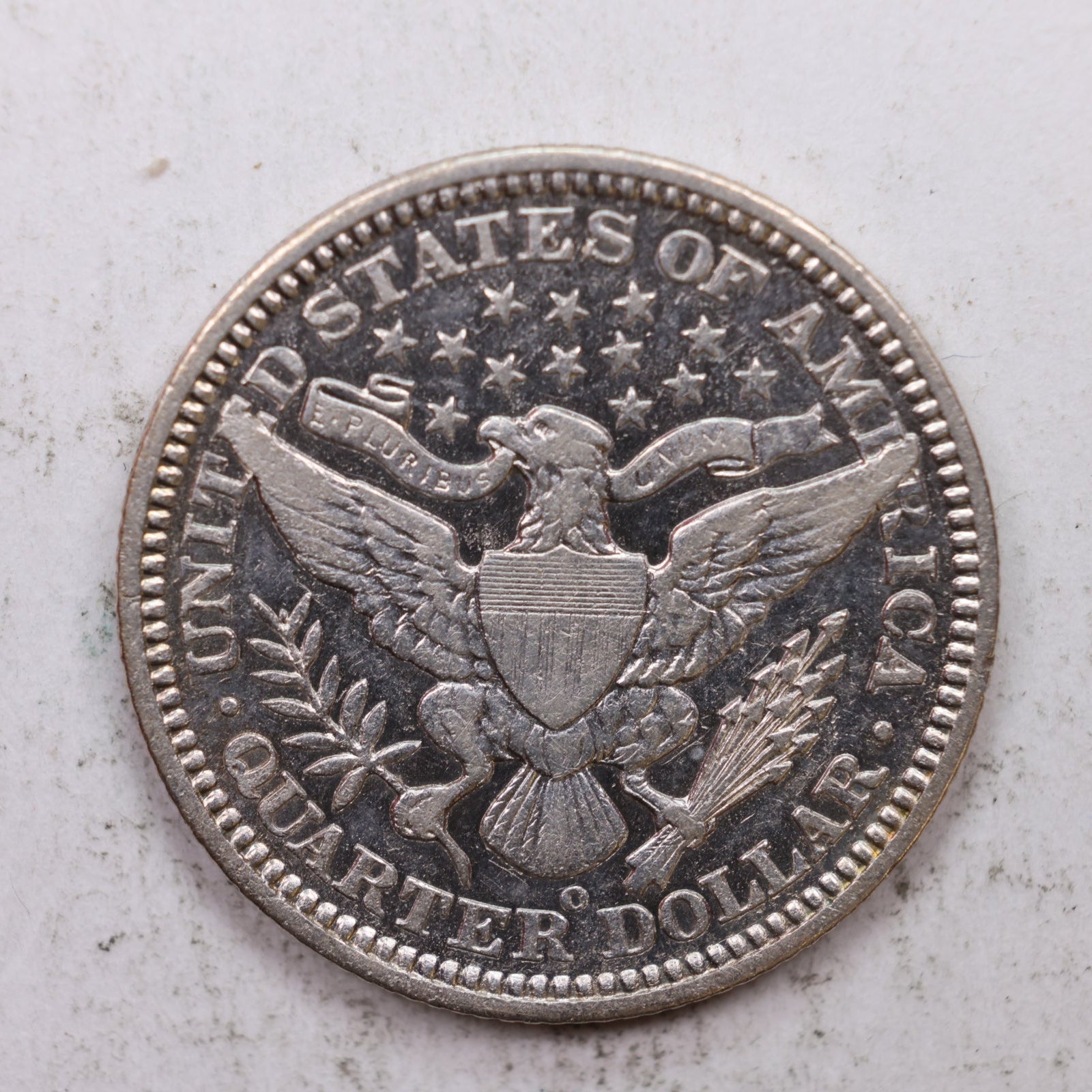 1904-O Barber Silver Quarter, Extra Fine Circulated Collectible Coin, Store #QR1326.