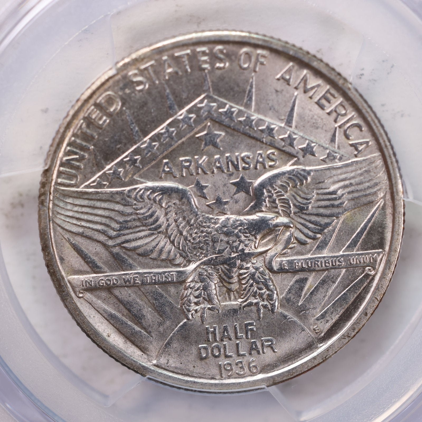 1936-S 50 Cent., Arkansas, Commemorative., PCGS MS-63., Store #GEC0030