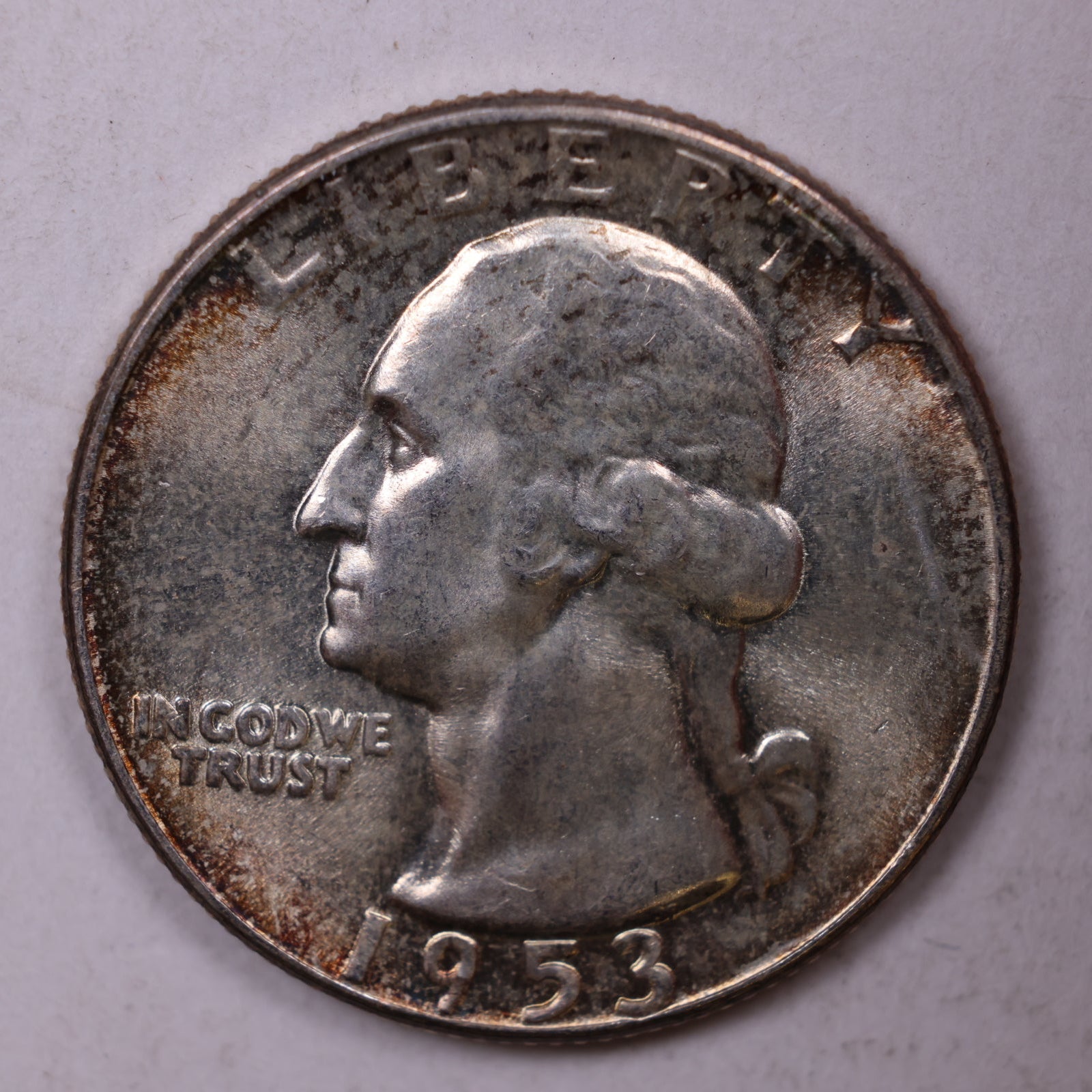 1953 Silver Washington Quarter., Mint State Uncirculated Coin., Store #QR1386