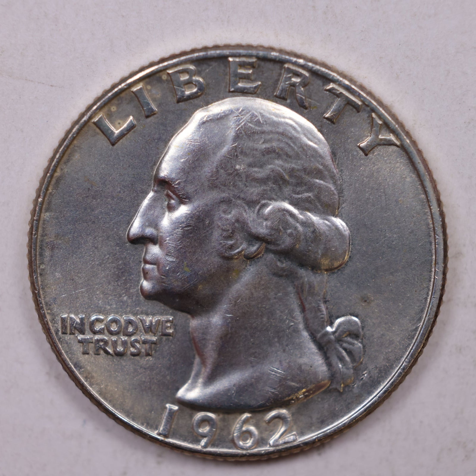 1962-D Silver Washington Quarter., Mint State Uncirculated Coin., Store #QR1411
