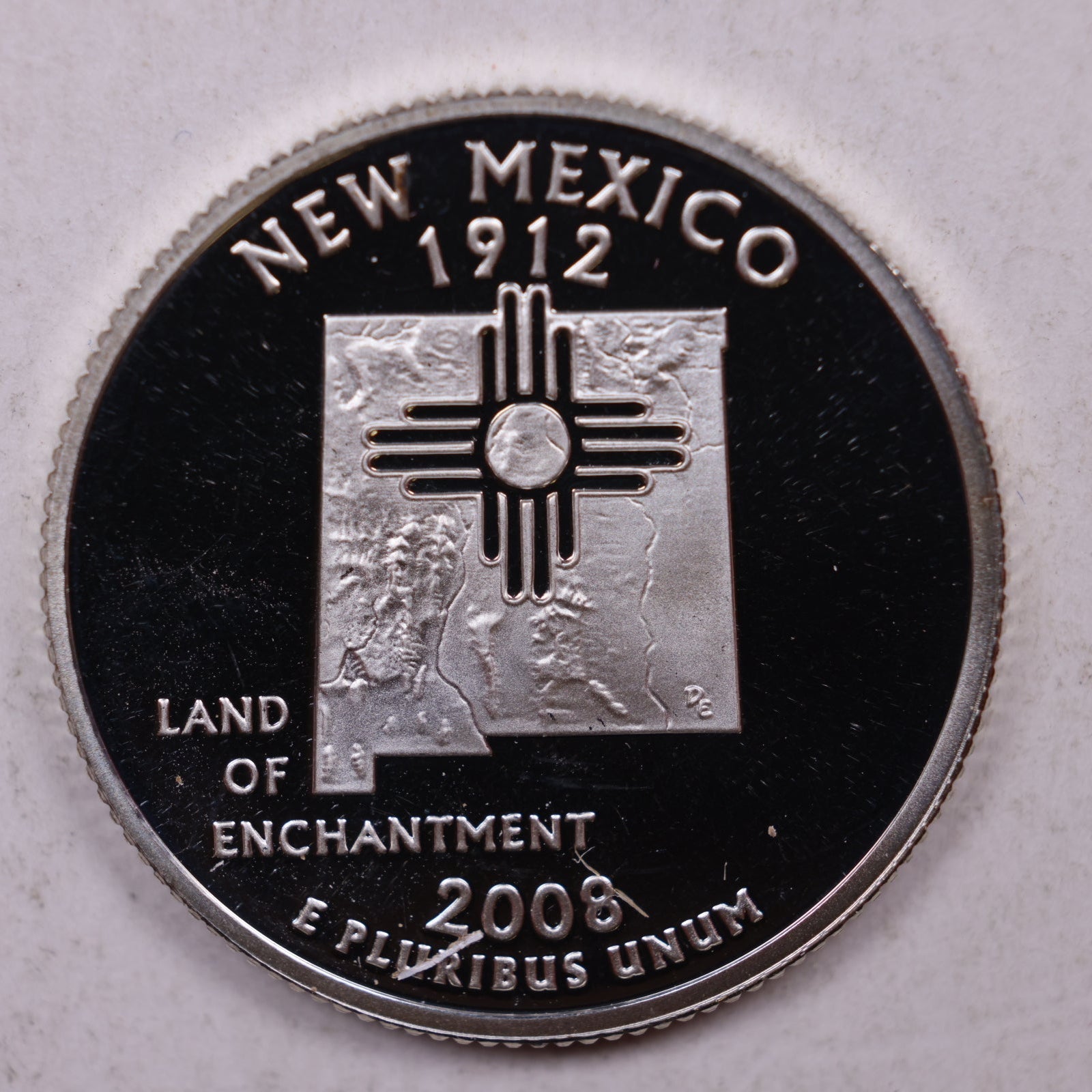 2008-S Silver Washington State Quarter NM, Proof Uncirculated, Store#QR1418
