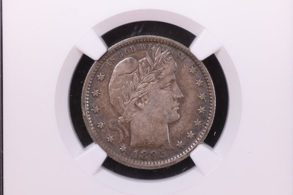 1895 Barber Quarter, Choice Eye Appeal, NGC AU-58. SALE #14008