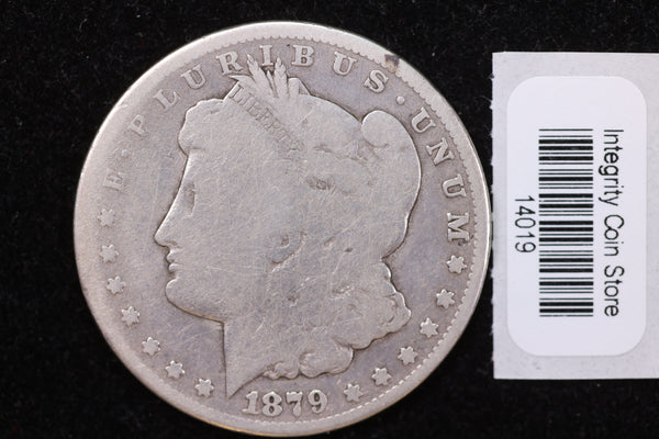 1879-CC Morgan Silver Dollar, Affordable Collectible Circulated Coin. Store Sale #14019