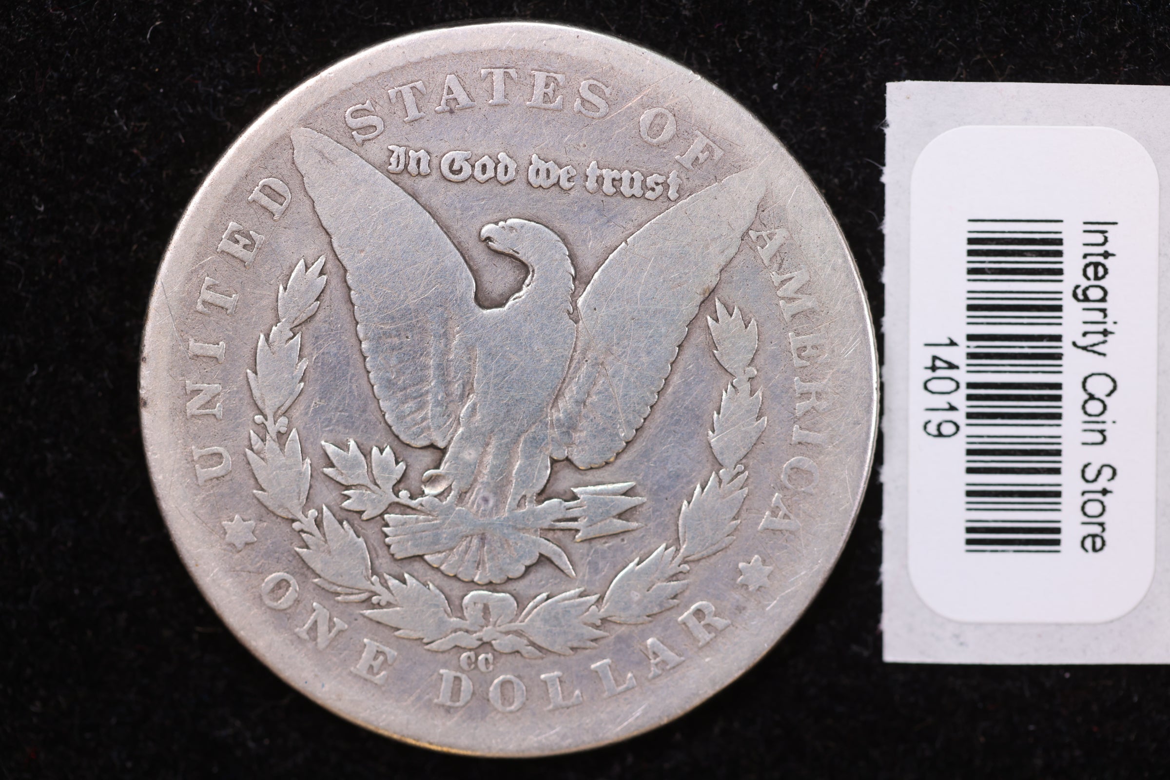 1879-CC Morgan Silver Dollar, Affordable Collectible Circulated Coin. Store Sale #14019