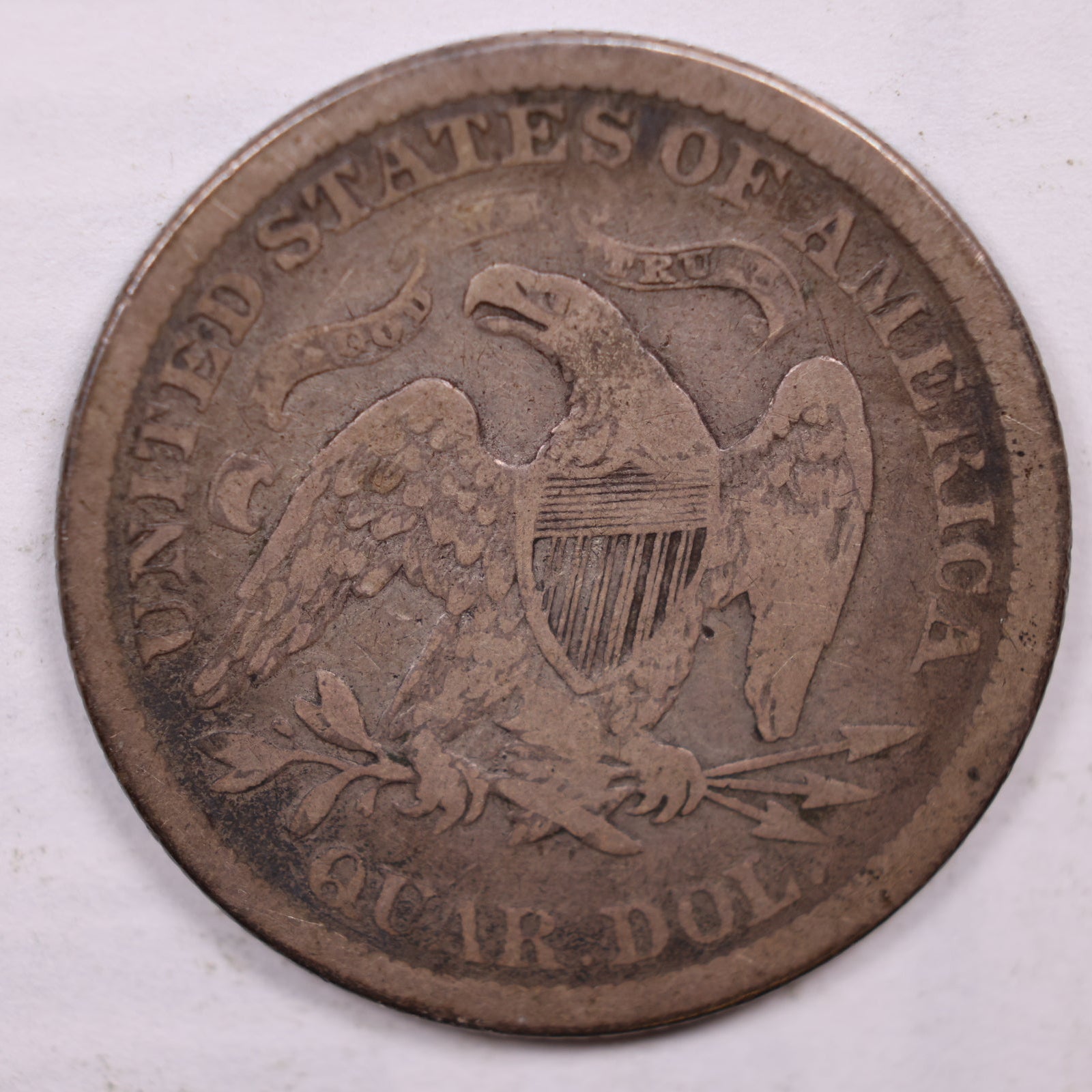 1874 Liberty Seated Quarter, Fine Circulated Coin, Store#QR1774