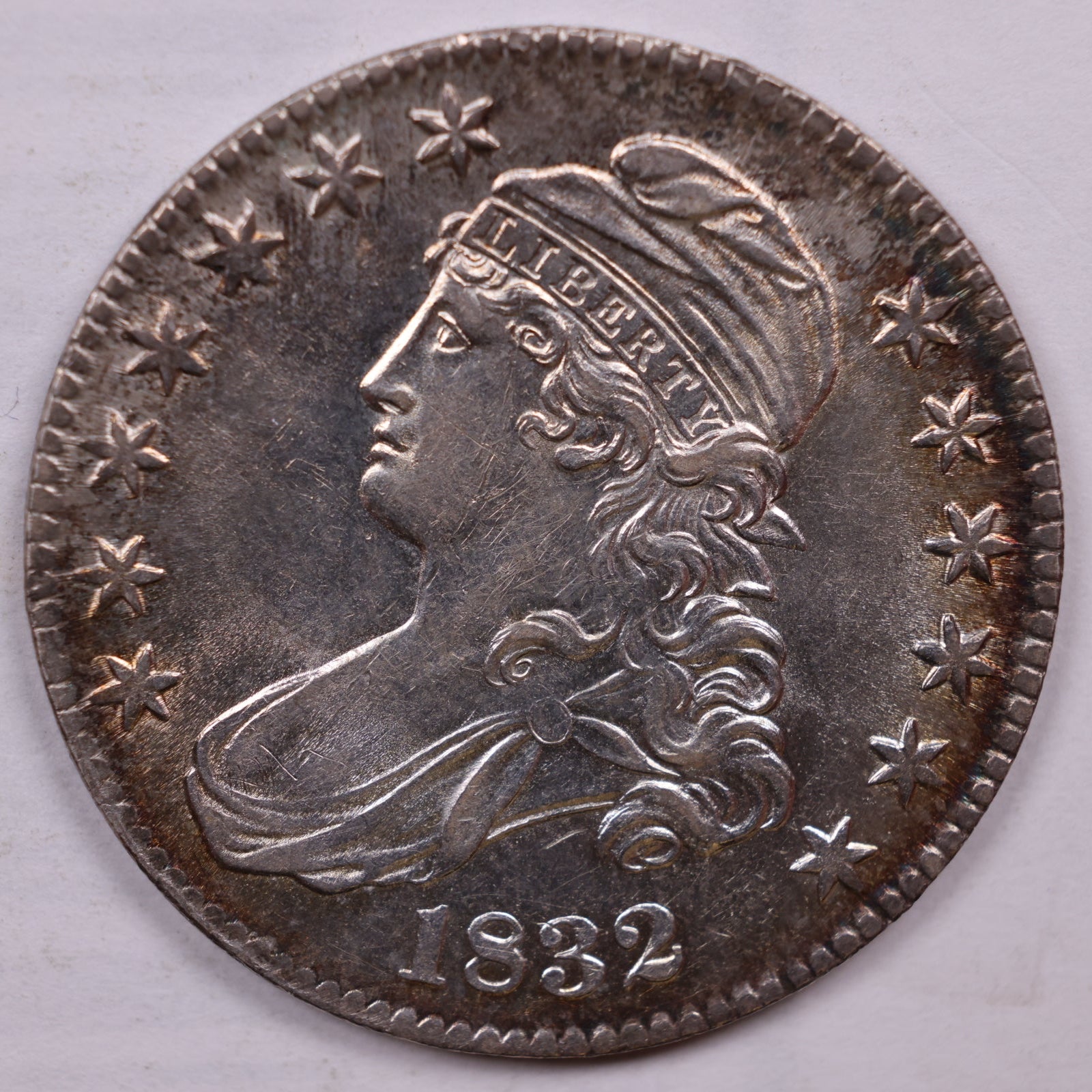 1832 Cap Bust Half Dollar, About Uncirculated Coin Store #HR1859