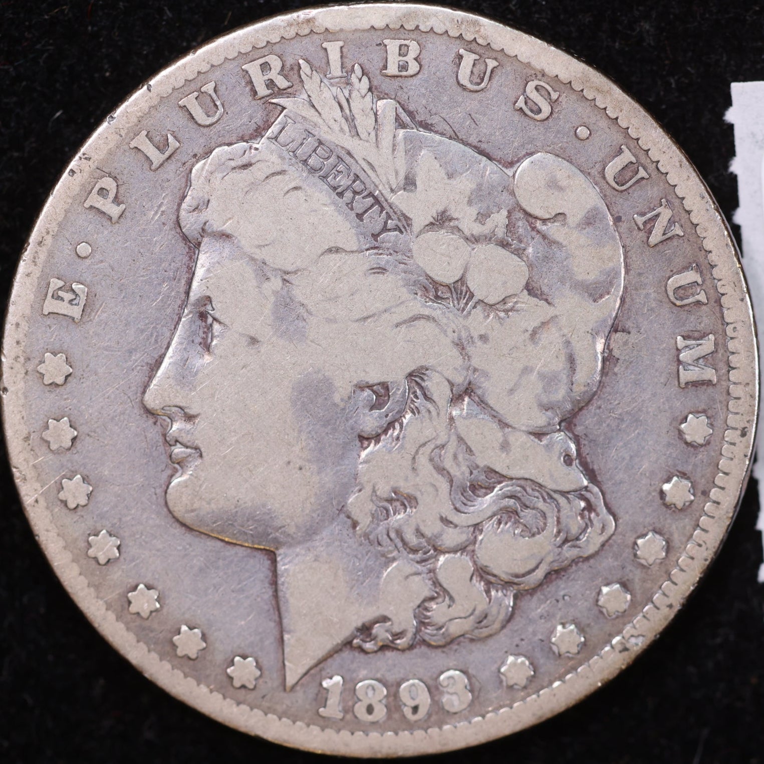 1893-CC Morgan Dollar, Fine Circulated Coin, Store #DR0077