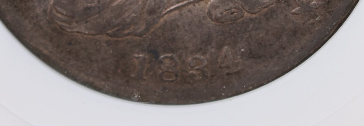 1834 Capped Bust Half Dollar, ANACS EF 40., Circulated Coin. Store #03316