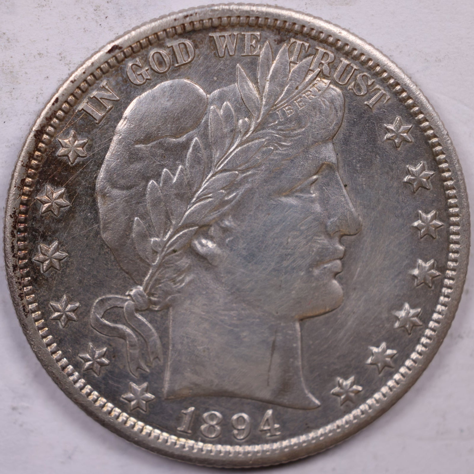 1894-S Barber Half Dollar, Extra Fine Circulated Coin, Store #HR1883