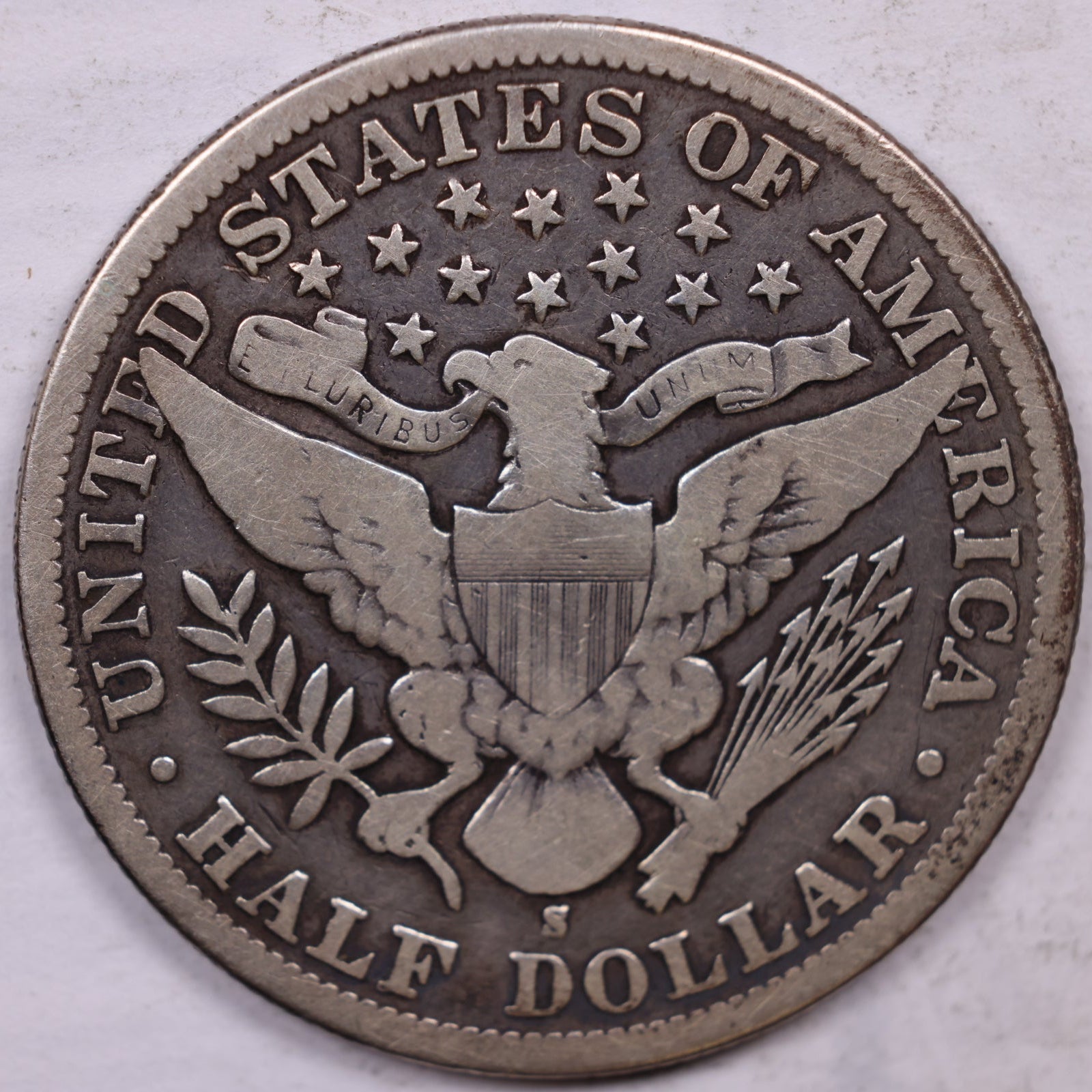1895-S Barber Half Dollar, Very Good Circulated Coin, Store #HR1886