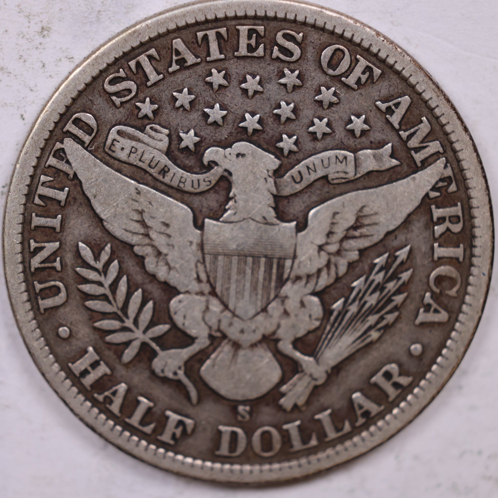 1907-S Barber Half Dollar, Fine Circulated Coin, Store #HR1898