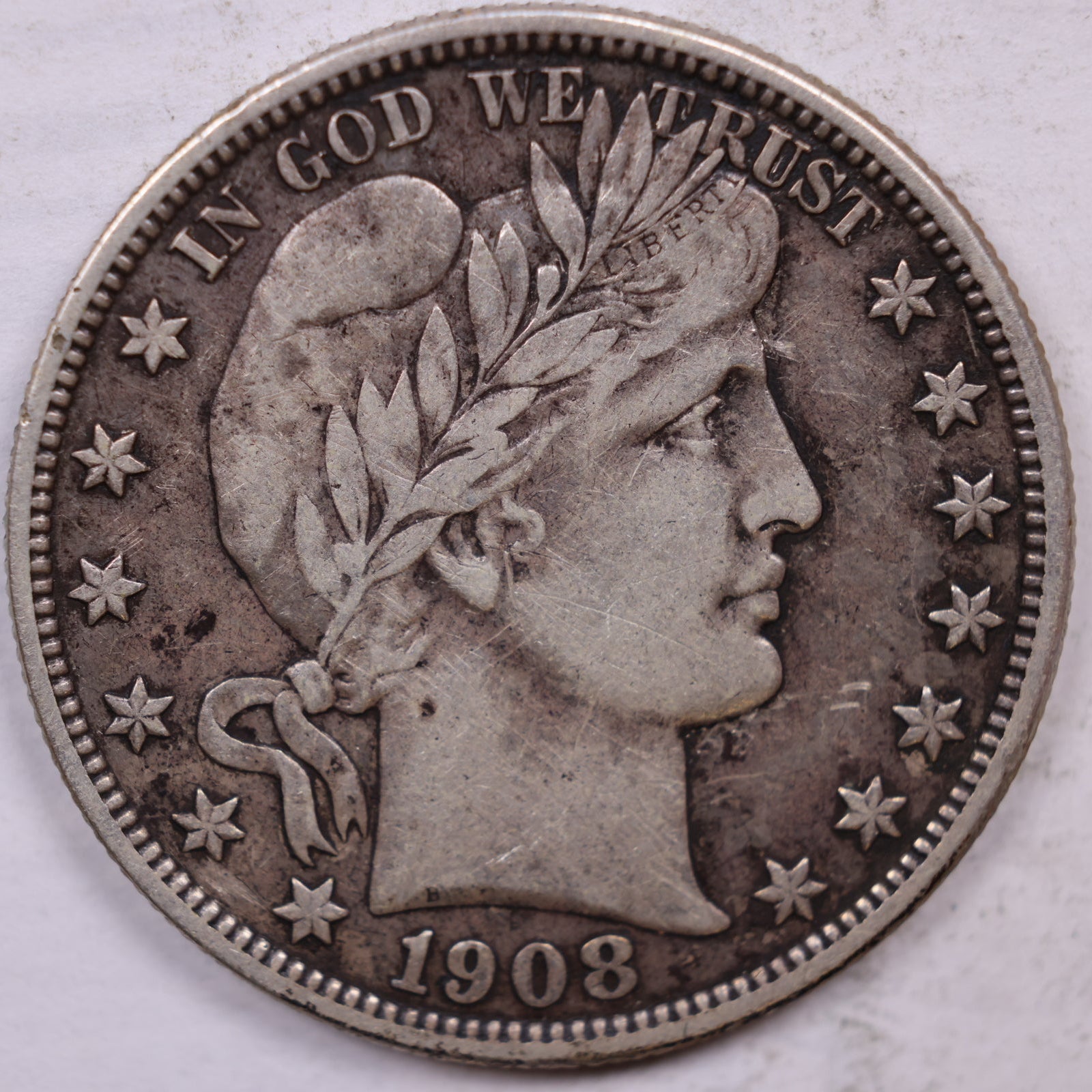 1908-O Barber Half Dollar, Extra Fine Circulated Coin, Store #HR1900